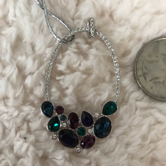 Swarovski silver crystal necklace pendant - Picture 2 of 4